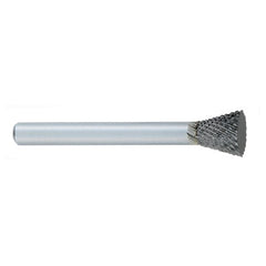 ‎SN-1 -1/4 × 5/16 LOC × 1/4 Shank × 2 OAL Inverted Taper Carbide Medium Tough Cut Burr - Exact Tool & Supply