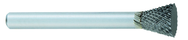 SN-6 -- 5/8 x 3/4 LOC x 1/4 Shank x 2 OAL Inverted Taper Carbide Medium Tough Cut Burr - Exact Tool & Supply