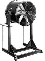 Americraft - 18" Blade, Direct Drive, 1/4 hp, 3,050 CFM, High Floor Stand Blower with Wheels - 1.1/0.55 Amps, 230/460 Volts, 1 Speed, Three Phase - Exact Tool & Supply