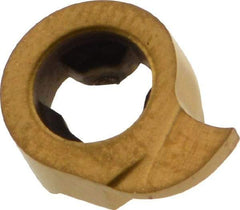 Iscar - 11120005GIQR Grade IC528, 1.2mm Cutting Width Carbide Grooving Insert - 2.3mm Max Depth of Cut, Right Hand, 0.05mm Corner Radius, TiCN/TiN Finish - Exact Tool & Supply