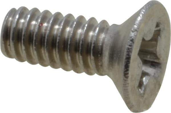 Value Collection - M2x0.40 Metric Coarse, 5mm OAL Phillips Drive Machine Screw - Flat Head, Grade 18-8 & A2 Stainless Steel, Uncoated, Without Washer - Exact Tool & Supply