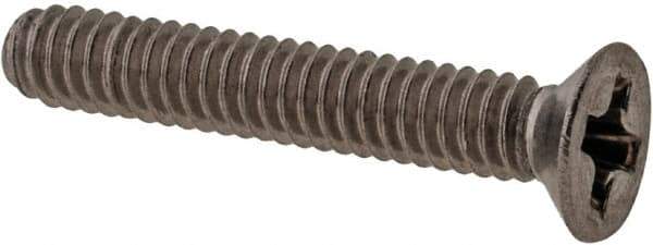 Value Collection - M2x0.40 Metric Coarse, 12mm OAL Phillips Drive Machine Screw - Flat Head, Grade 18-8 & A2 Stainless Steel, Uncoated, Without Washer - Exact Tool & Supply