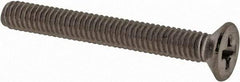 Value Collection - M2.5x0.45 Metric Coarse, 20mm OAL Phillips Drive Machine Screw - Flat Head, Grade 18-8 & A2 Stainless Steel, Uncoated, Without Washer - Exact Tool & Supply