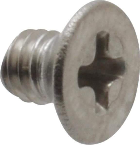 Value Collection - M3x0.50 Metric Coarse, 4mm OAL Phillips Drive Machine Screw - Flat Head, Grade 18-8 & A2 Stainless Steel, Uncoated, Without Washer - Exact Tool & Supply
