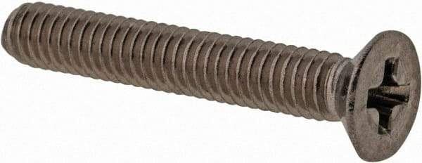 Value Collection - M3x0.50 Metric Coarse, 14mm OAL Phillips Drive Machine Screw - Flat Head, Grade 18-8 & A2 Stainless Steel, Uncoated, Without Washer - Exact Tool & Supply