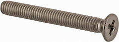 Value Collection - M3x0.50 Metric Coarse, 25mm OAL Phillips Drive Machine Screw - Flat Head, Grade 18-8 & A2 Stainless Steel, Uncoated, Without Washer - Exact Tool & Supply