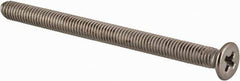 Value Collection - M3x0.50 Metric Coarse, 40mm OAL Phillips Drive Machine Screw - Flat Head, Grade 18-8 & A2 Stainless Steel, Uncoated, Without Washer - Exact Tool & Supply