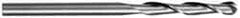 SGS - 1" Diam, 3" LOC, 2 Flute Solid Carbide Ball End Mill - Uncoated, Single End, 6" OAL, 1" Shank Diam, Spiral Flute - Exact Tool & Supply