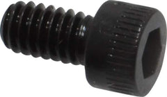 Made in USA - #8-32 UNC Hex Socket Drive, Socket Cap Screw - Alloy Steel, Black Oxide Finish, Fully Threaded, 5/16" Length Under Head - Exact Tool & Supply