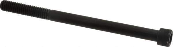 Made in USA - 5/16-18 UNC Hex Socket Drive, Socket Cap Screw - Alloy Steel, Black Oxide Finish, Partially Threaded, 4-1/2" Length Under Head - Exact Tool & Supply
