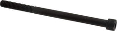 Made in USA - 5/16-18 UNC Hex Socket Drive, Socket Cap Screw - Alloy Steel, Black Oxide Finish, Partially Threaded, 4-1/2" Length Under Head - Exact Tool & Supply