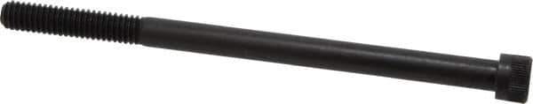 Made in USA - 5/16-18 UNC Hex Socket Drive, Socket Cap Screw - Alloy Steel, Black Oxide Finish, Partially Threaded, 5" Length Under Head - Exact Tool & Supply