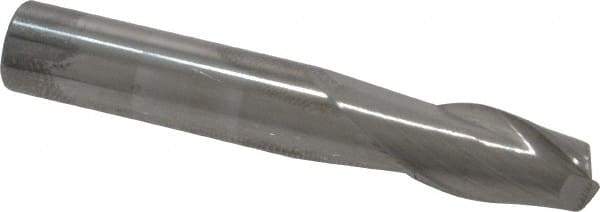 Atrax - 5/16", 1/2" LOC, 5/16" Shank Diam, 2" OAL, 2 Flute, Solid Carbide Square End Mill - Single End, Uncoated, Spiral Flute, 30° Helix, Centercutting, Right Hand Cut - Exact Tool & Supply