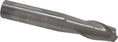 Atrax - 5/16", 1/2" LOC, 5/16" Shank Diam, 2" OAL, 2 Flute, Solid Carbide Square End Mill - Single End, Uncoated, Spiral Flute, 30° Helix, Centercutting, Right Hand Cut - Exact Tool & Supply