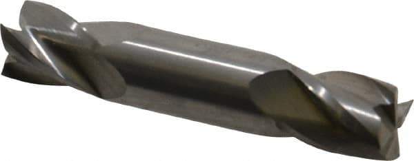 Atrax - 10mm, 12mm LOC, 10mm Shank Diam, 70mm OAL, 4 Flute, Solid Carbide Square End Mill - Double End, Uncoated, Spiral Flute, 30° Helix, Centercutting, Right Hand Cut - Exact Tool & Supply