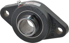 Browning - 1" ID, 4-7/8" OAL x 2-3/4" OAH 2-Bolt Flange - 1,651 Lb Static Cap, 2,801 Lb Dyn Cap, 3-57/64" Btw Mnt Hole Ctrs, Cast Iron - Exact Tool & Supply