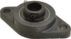 Browning - 7/8" ID, 4-7/8" OAL x 2-3/4" OAH 2-Bolt Flange - 1,651 Lb Static Cap, 2,801 Lb Dyn Cap, 3-57/64" Btw Mnt Hole Ctrs, Cast Iron - Exact Tool & Supply