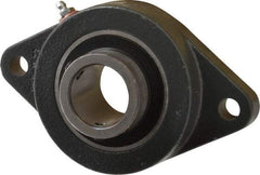 Browning - 1-1/2" ID, 6-3/4" OAL x 4-1/8" OAH 2-Bolt Flange - 4,467 Lb Static Cap, 7,340 Lb Dyn Cap, 5-21/32" Btw Mnt Hole Ctrs, Cast Iron - Exact Tool & Supply