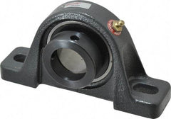 Browning - 1-7/16" ID, 6-3/4" OAL x 3-5/8" OAH Pillow Block - 3,493 Lb Static Cap, 5,782 Lb Dyn Cap, 5" Btw Mnt Hole Ctrs, 1-13/16" Base-to-Ctr Ht, Cast Iron - Exact Tool & Supply