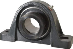 Browning - 2" ID, 8-13/16" OAL x 4-29/32" OAH Pillow Block - 6,601 Lb Static Cap, 9,752 Lb Dyn Cap, 6-15/16" Btw Mnt Hole Ctrs, 2-7/16" Base-to-Ctr Ht, Cast Iron - Exact Tool & Supply