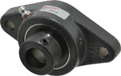 Browning - 3/4" ID, 4-13/32" OAL x 2-3/8" OAH 2-Bolt Flange - 1,444 Lb Static Cap, 2,611 Lb Dyn Cap, 3-17/32" Btw Mnt Hole Ctrs, Cast Iron - Exact Tool & Supply