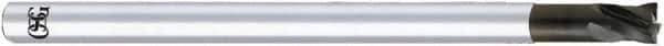 OSG - 3/8", 3/8" LOC, 3/8" Shank Diam, 4" OAL, 4 Flute, Solid Carbide Square End Mill - Single End, Diamond Finish, 30° Helix, Centercutting, Right Hand Cut, Right Hand Flute - Exact Tool & Supply