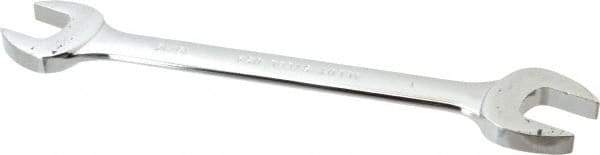 Blackhawk by Proto - 15/16" x 1" Standard Open End Wrench - 11-13/32" OAL, Double End, Full Polish Finish, 15° Head Angle - Exact Tool & Supply