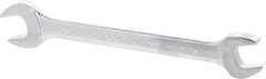 Blackhawk by Proto - 11/16" x 3/4" Standard Open End Wrench - 8-57/64" OAL, Double End, Full Polish Finish, 15° Head Angle - Exact Tool & Supply