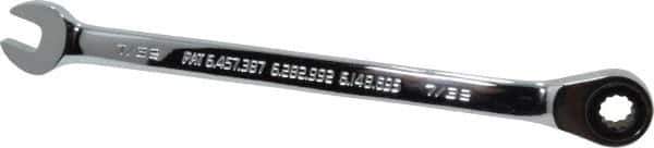 Blackhawk by Proto - 7/32" 12 Point Combination Wrench - 15° Head Angle, 5" OAL, Steel, Chrome Finish - Exact Tool & Supply