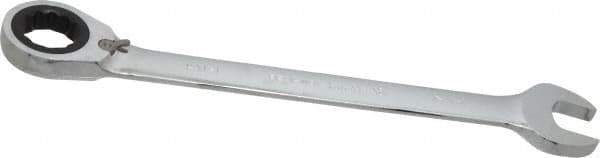 Blackhawk by Proto - 1-1/4" 12 Point Combination Wrench - 15° Head Angle, 16-11/16" OAL, Steel, Chrome Finish - Exact Tool & Supply