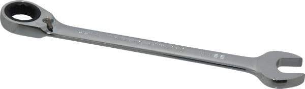 Blackhawk by Proto - 22mm 12 Point Combination Wrench - 15° Head Angle, 11-25/64" OAL, Steel, Chrome Finish - Exact Tool & Supply