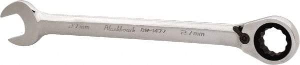 Blackhawk by Proto - 27mm 12 Point Combination Wrench - 15° Head Angle, 14-3/32" OAL, Steel, Chrome Finish - Exact Tool & Supply