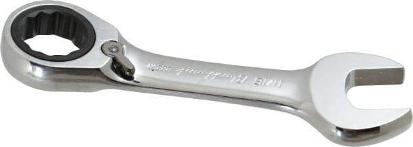 Blackhawk by Proto - 11/16" 12 Point Combination Wrench - 15° Head Angle, 5" OAL, Steel, Chrome Finish - Exact Tool & Supply