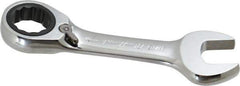 Blackhawk by Proto - 11/16" 12 Point Combination Wrench - 15° Head Angle, 5" OAL, Steel, Chrome Finish - Exact Tool & Supply