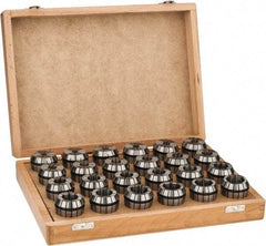 Parlec - 24 Piece, 9/32" to 1" Capacity, ER Collet Set - Series ER40 - Exact Tool & Supply