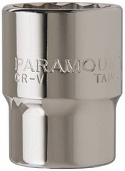 Paramount - 3/4" Drive, Standard Hand Socket - 12 Points, 2-5/16" OAL, Steel, Chrome Finish - Exact Tool & Supply