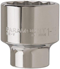 Paramount - 1-13/16", 3/4" Drive, Standard Hand Socket - 12 Points, 2-29/32" OAL - Exact Tool & Supply