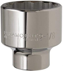 Paramount - 2-1/8", 3/4" Drive, Standard Hand Socket - 12 Points, 3-13/64" OAL - Exact Tool & Supply