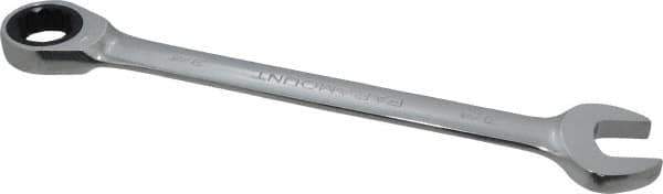 Paramount - 3/4" 12 Point Ratcheting Combination Wrench - 10" OAL, Chrome Vanadium Steel, Polished Finish - Exact Tool & Supply