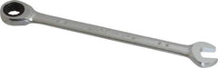 Paramount - 3/8" 12 Point Ratcheting Combination Wrench - 6-7/32" OAL, Chrome Vanadium Steel, Polished Finish - Exact Tool & Supply