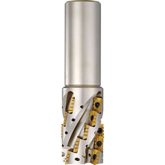 Kyocera - Indexable Square-Shoulder End Mills; Cutting Diameter (Decimal Inch): 1.5000 ; Cutting Diameter (Inch): 1.5 ; Shank Type: Cylindrical ; Shank Diameter (Inch): 1.2500 ; Overall Length/Projection (Decimal Inch): 5.2600 ; Lead Angle: 90 - Exact Tool & Supply