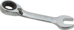 Paramount - 1/2" 12 Point Offset Combination Wrench - 15° Offset Angle, 4-9/32" OAL, Chrome Vanadium Steel, Polished Finish - Exact Tool & Supply