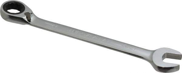 Paramount - 17mm 12 Point Combination Wrench - 15° Head Angle, 8-57/64" OAL, Chrome Vanadium Steel, Polished Finish - Exact Tool & Supply