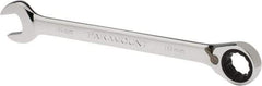 Paramount - 19mm 12 Point Combination Wrench - 15° Head Angle, 9-3/4" OAL, Chrome Vanadium Steel, Polished Finish - Exact Tool & Supply