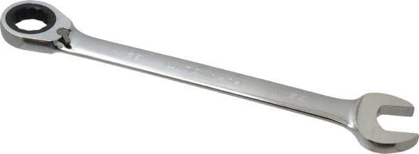 Paramount - 32mm 12 Point Combination Wrench - 15° Head Angle, 16-41/64" OAL, Chrome Vanadium Steel, Polished Finish - Exact Tool & Supply