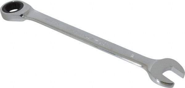 Paramount - 21mm 12 Point Combination Wrench - 15° Head Angle, 11-21/64" OAL, Chrome Vanadium Steel, Polished Finish - Exact Tool & Supply