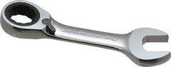Paramount - 17mm 12 Point Combination Wrench - 15° Head Angle, 5" OAL, Chrome Vanadium Steel, Polished Finish - Exact Tool & Supply