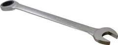 Paramount - 34mm 12 Point Combination Wrench - 15° Head Angle, 18-7/64" OAL, Chrome Vanadium Steel, Polished Finish - Exact Tool & Supply