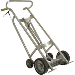 Wesco Industrial Products - 1,000 Lb Load Capacity, 30 & 55 Gal Pail Tipper - 25-7/8" Wide x 60" High, 4 Aluminum Wheels - Exact Tool & Supply