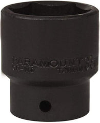 Paramount - 1/2" Drive 33mm Standard Impact Socket - 6 Points, 2" OAL - Exact Tool & Supply